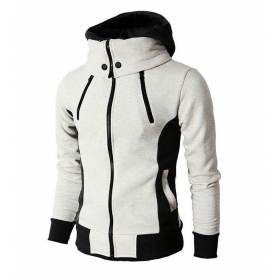 LOCALMODE Men's Stylish Pullover Funnel Collar Fleece Hoodie Sweatshirt